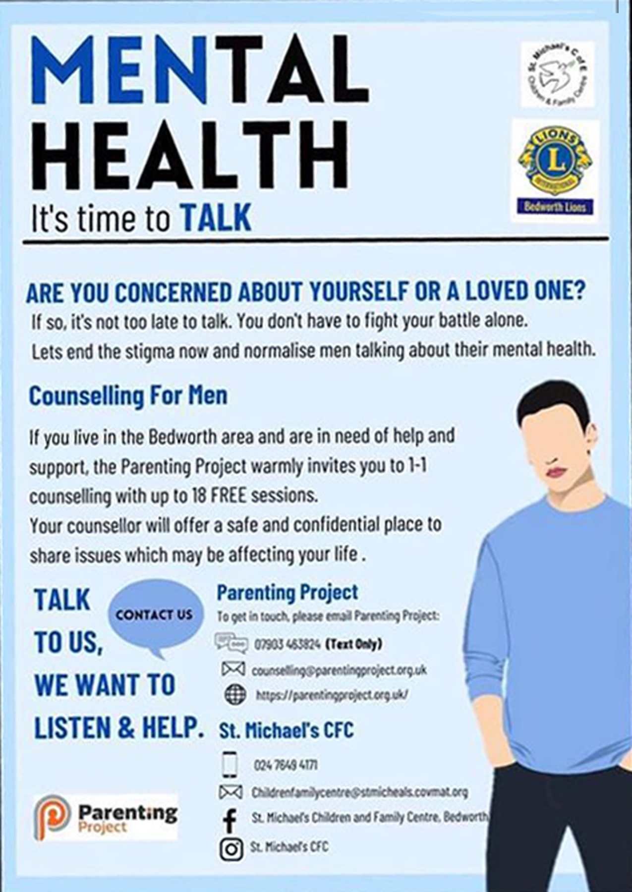 Bedworth Lions Club - Mens Mental Health Project